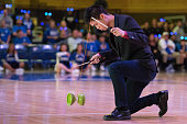 DURHAM, NC - OCTOBER 22: Duke student and Chinese yo-yo specialist Felix Kung performs during Countdown To Craziness at Cameron Indoor Stadium on October 22, 2016 in Durham, North Carolina. (Photo by Lance King/Getty Images)